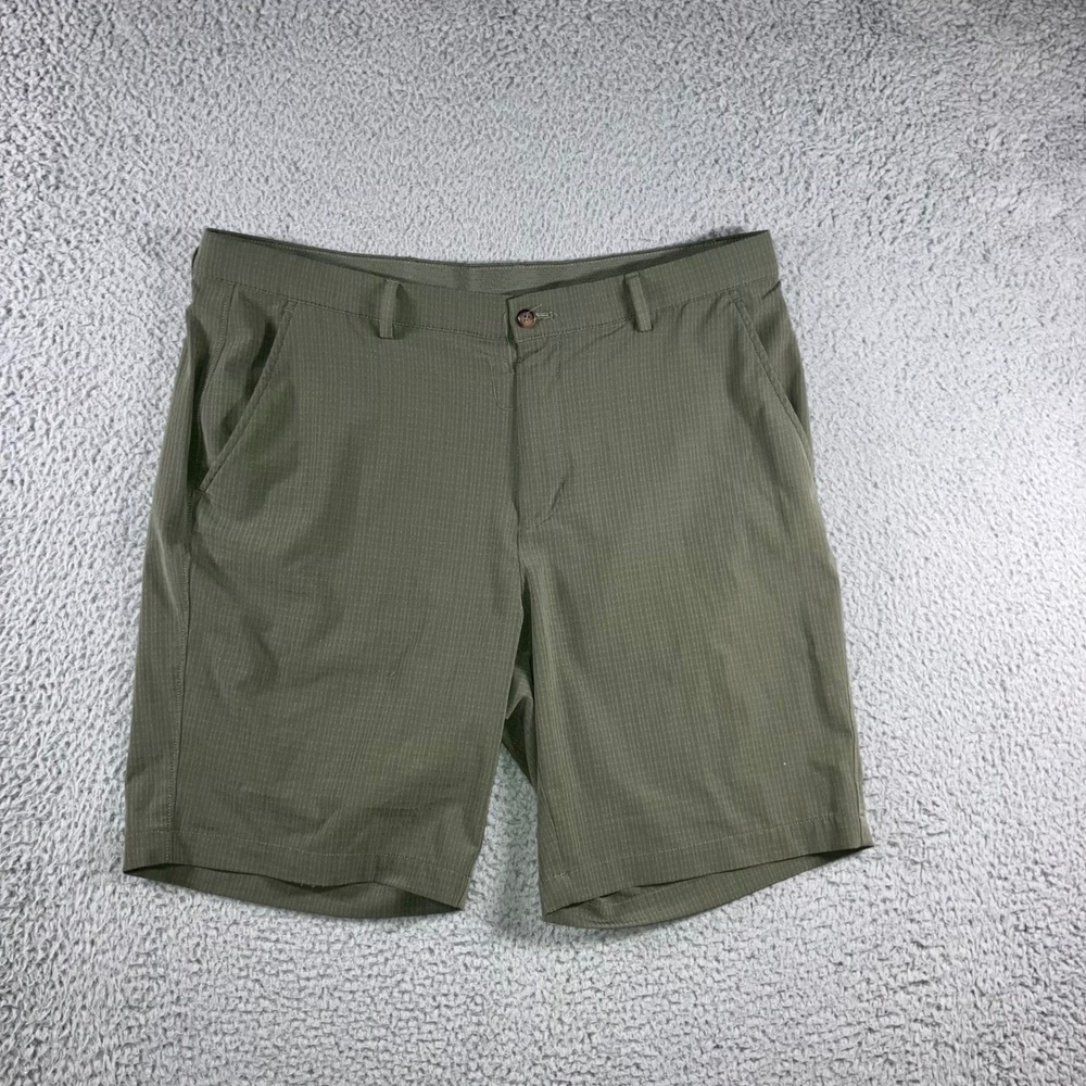 Golf Shorts Men 36 Green Performance Classic Outdoor Hiking Casual Fit 37x9